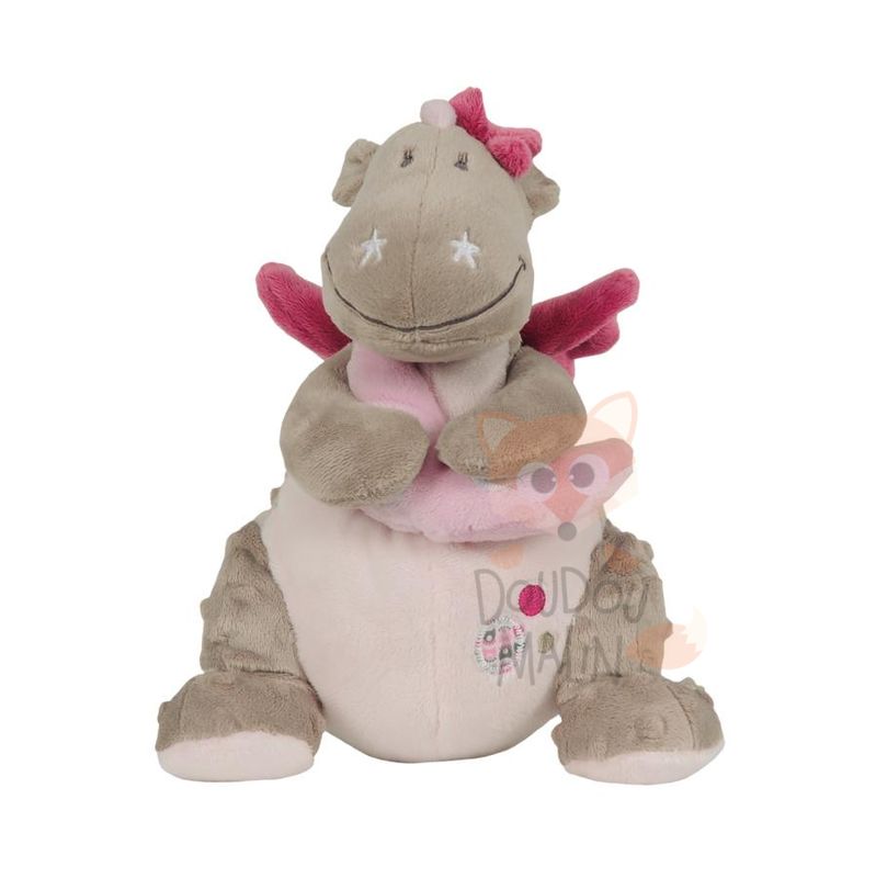 Noukies victoria and lucie musical box dragon pink grey moon 